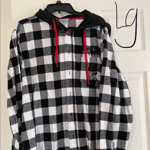 Flannel Mickey Mouse shirt